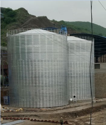 温江粮食钢板仓的安装全过程不用热焊接